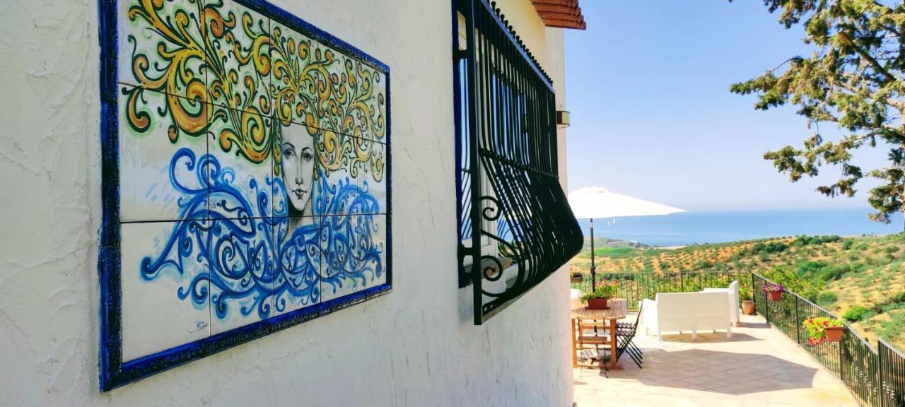 Villa Immersa In Oliveto Vista Mare Sciacca Exterior foto